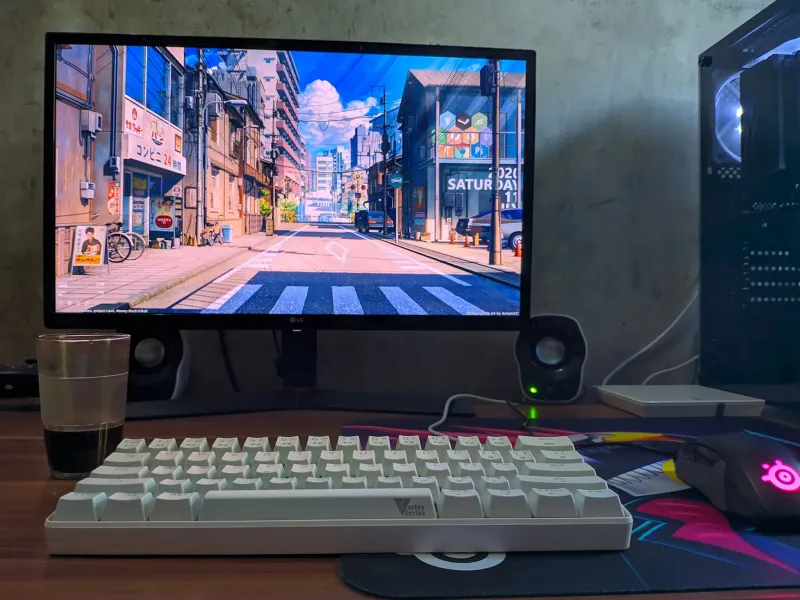 Rizki's first PC build setup