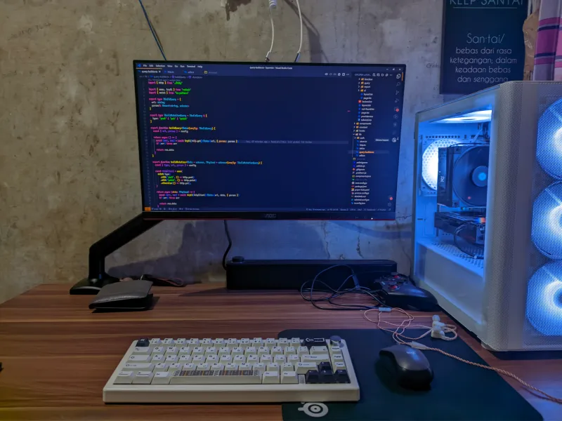 Rizki's second PC build, final look